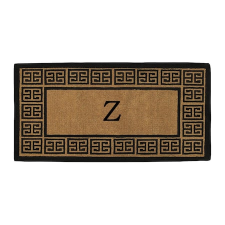 Calloway Mills Monogram Door Mat, Black, Natural, 18 in W x 30 in L 180091830Z